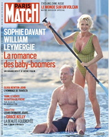 Sophie Davant et William Leymergie dans Paris-Match